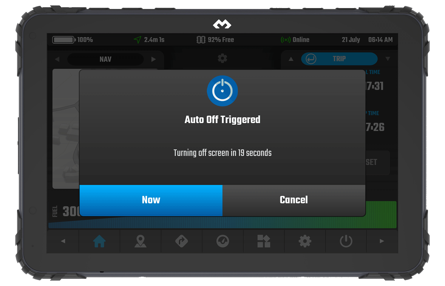 App screen